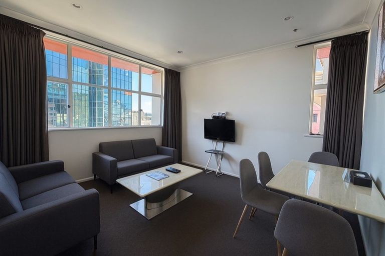 Photo of property in Terrace Garden Apartments, 10f/120 The Terrace, Wellington Central, Wellington, 6011