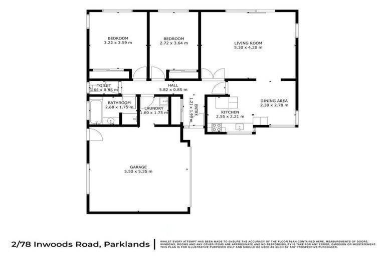 Photo of property in 2/78 Inwoods Road, Parklands, Christchurch, 8083