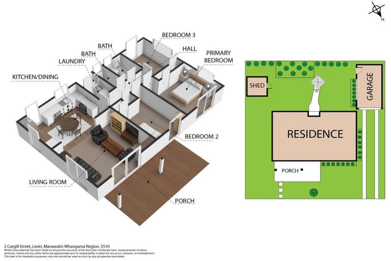 Photo of property in 2 Cargill Street, Levin, 5510
