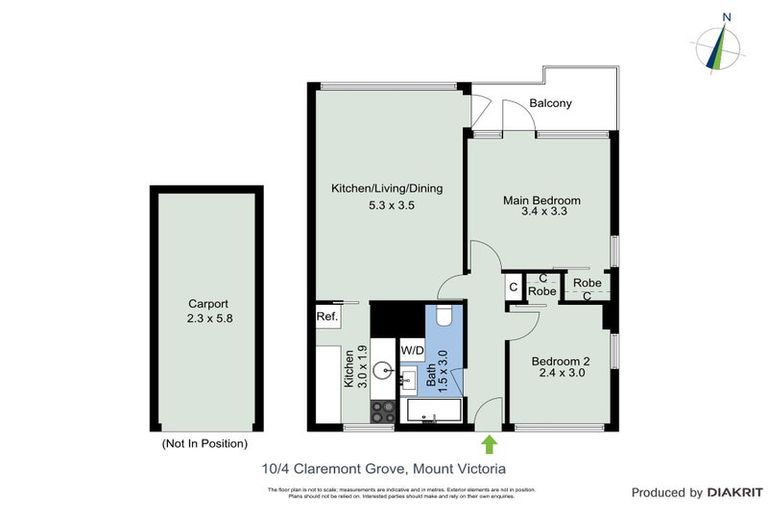 Photo of property in 10/4f Claremont Grove, Mount Victoria, Wellington, 6011