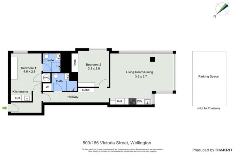 Photo of property in Vsp South, 503/166u Victoria Street, Te Aro, Wellington, 6011
