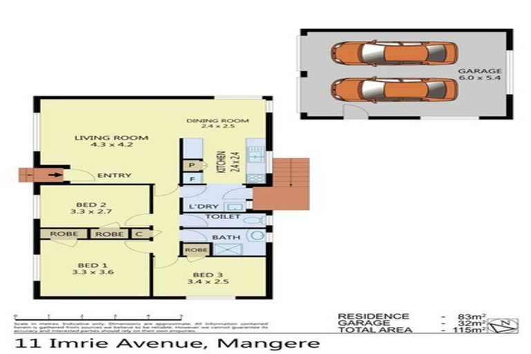 Photo of property in 11 Imrie Avenue, Mangere, Auckland, 2022