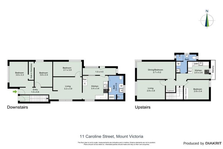 Photo of property in 11 Caroline Street, Mount Victoria, Wellington, 6011