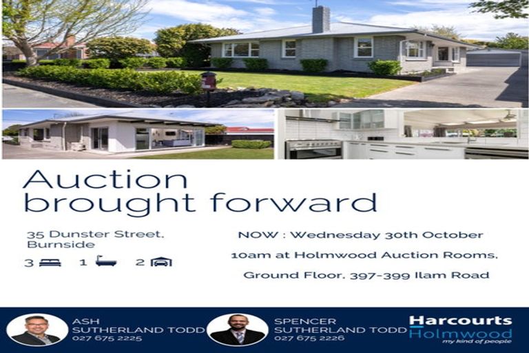 Photo of property in 35 Dunster Street, Burnside, Christchurch, 8053