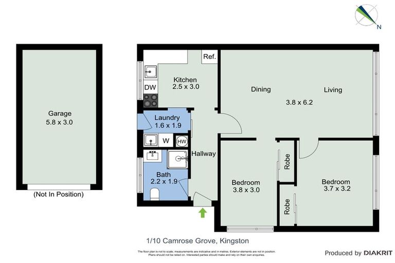 Photo of property in 10f1 Camrose Grove, Kingston, Wellington, 6021