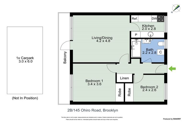 Photo of property in 2b/145 Ohiro Road, Brooklyn, Wellington, 6021