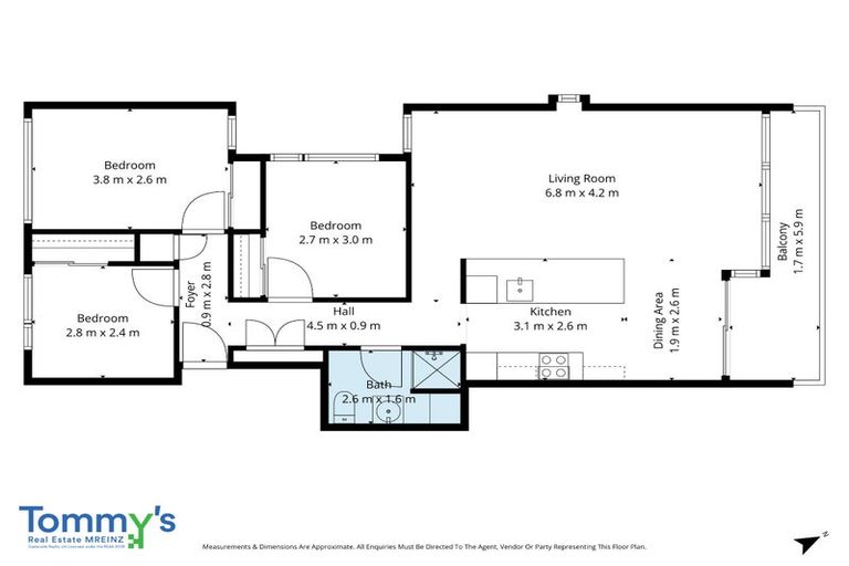 Photo of property in Republic Apartments, 6a/11 Tennyson Street, Te Aro, Wellington, 6011
