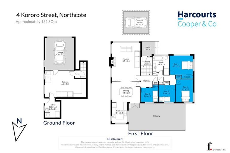 Photo of property in 4 Kororo Street, Northcote, Auckland, 0627