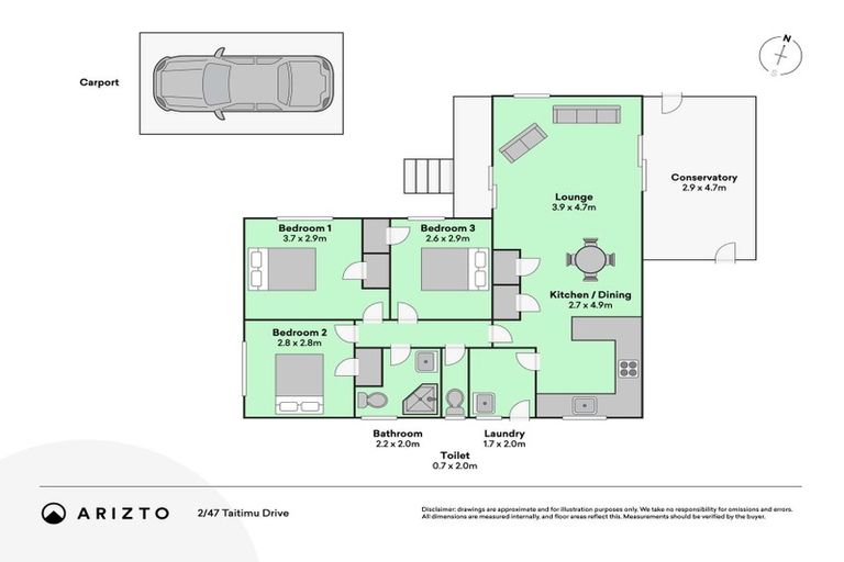 Photo of property in 2/47 Taitimu Drive, Weymouth, Auckland, 2103