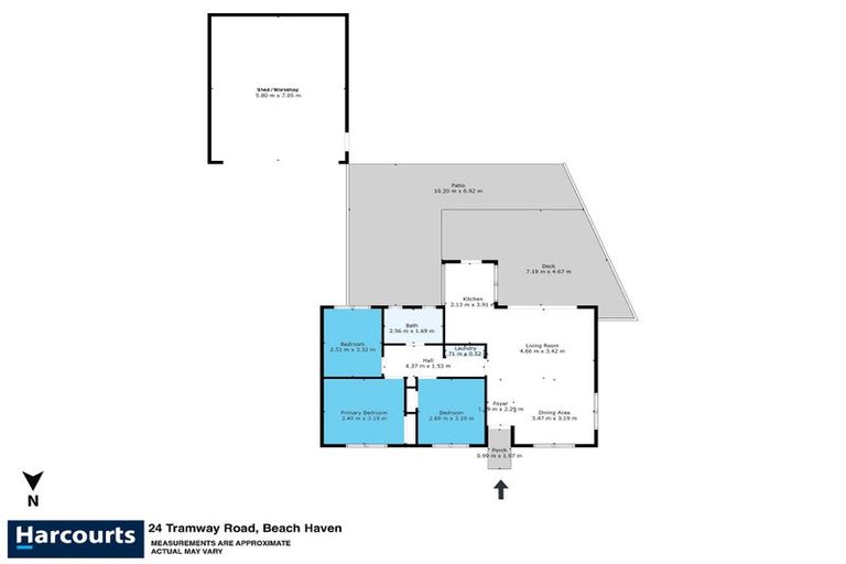 Photo of property in 24 Tramway Road, Beach Haven, Auckland, 0626