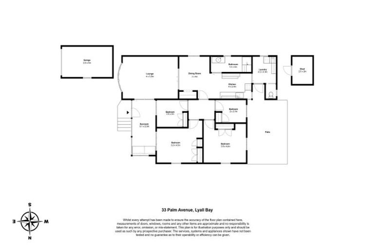 Photo of property in 33 Palm Avenue, Lyall Bay, Wellington, 6022