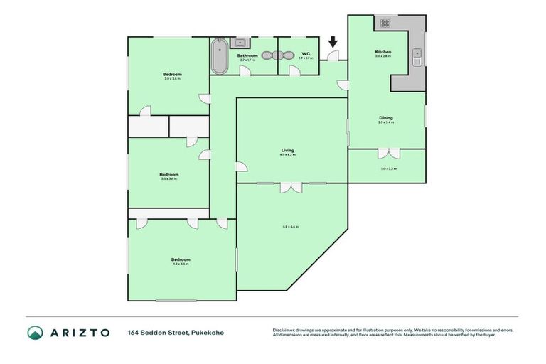 Photo of property in 164 Seddon Street, Pukekohe, 2120