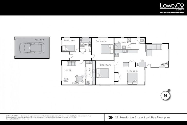 Photo of property in 23 Resolution Street, Lyall Bay, Wellington, 6022