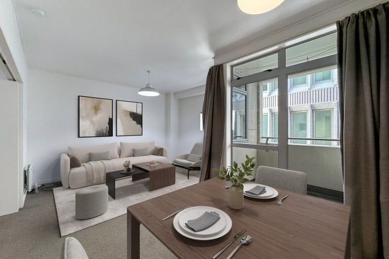 Photo of property in Dixonlane Apartments, 8/7 Feltex Lane, Te Aro, Wellington, 6011