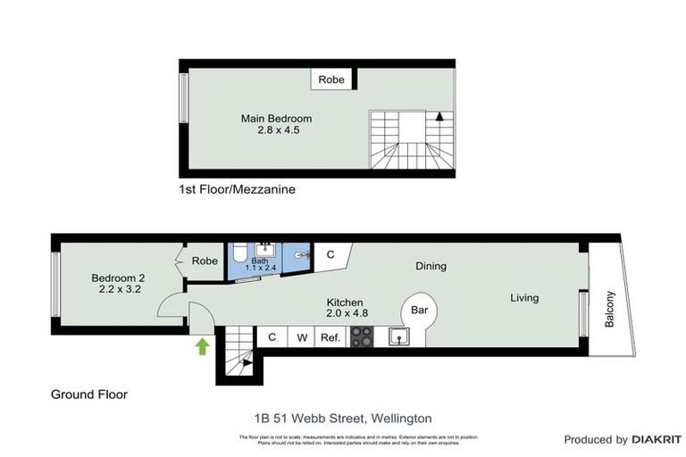 Photo of property in Qba Apartments, 1b/51 Webb Street, Mount Cook, Wellington, 6011