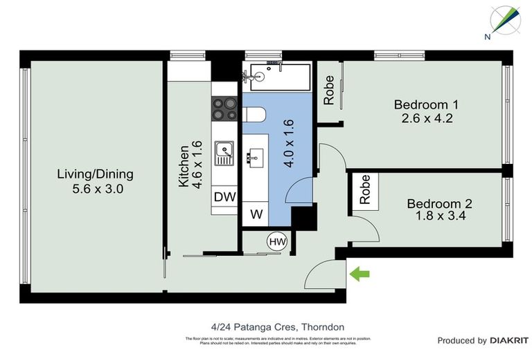 Photo of property in 24u4 Patanga Crescent, Thorndon, Wellington, 6011