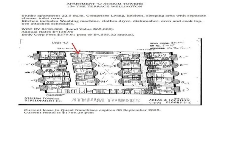 Photo of property in Atrium Towers, 4j/154 The Terrace, Wellington Central, Wellington, 6011