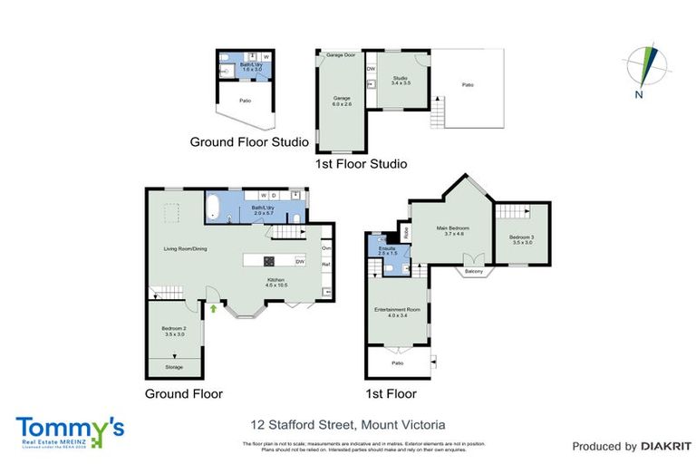 Photo of property in 12 Stafford Street, Mount Victoria, Wellington, 6011