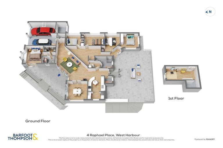 Photo of property in 4 Raphael Place, West Harbour, Auckland, 0618