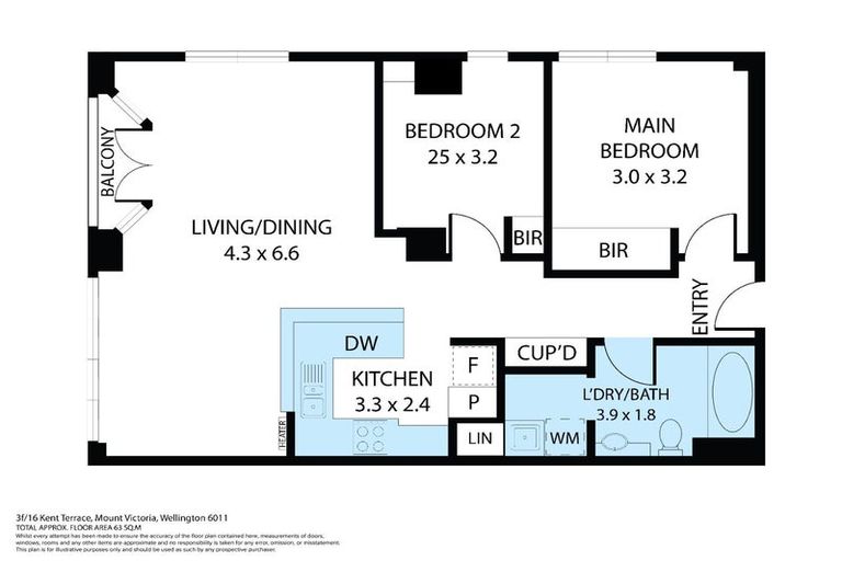Photo of property in 17 Kent Terrace - Kent Apartments, 3f/16 Kent Terrace, Mount Victoria, Wellington, 6011