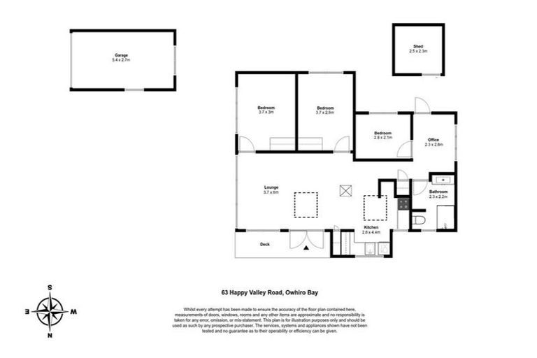 Photo of property in 63 Happy Valley Road, Owhiro Bay, Wellington, 6023
