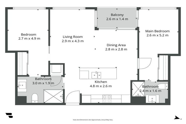 Photo of property in Sentinel Apartments, 905/3 Northcroft Street, Takapuna, Auckland, 0622