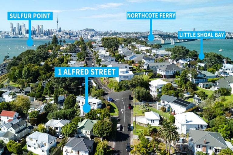 Photo of property in 1 Alfred Street, Northcote Point, Auckland, 0627
