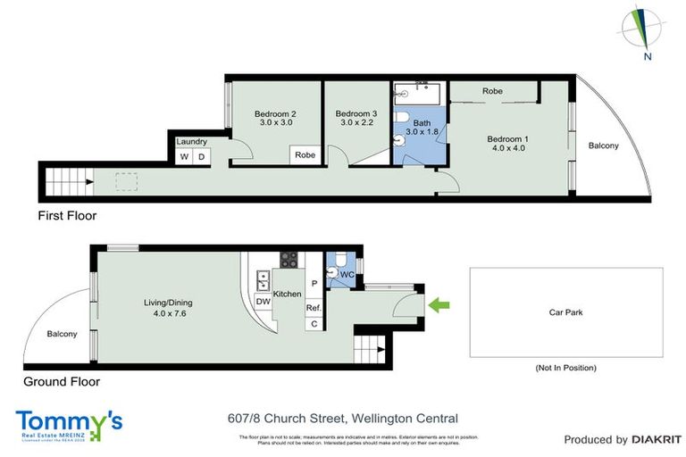 Photo of property in Sirocco Apartments, 607/8u Church Street, Wellington Central, Wellington, 6011