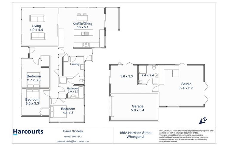 Photo of property in 155a Harrison Street, Whanganui, 4500