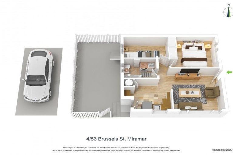 Photo of property in 56u4 Brussels Street, Miramar, Wellington, 6022