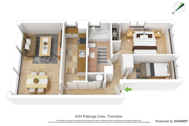 Photo of property in 24u4 Patanga Crescent, Thorndon, Wellington, 6011
