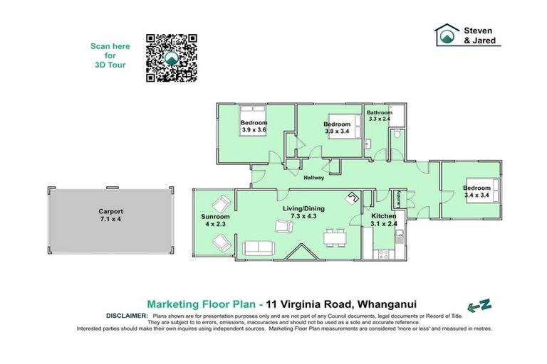 Photo of property in 11 Virginia Road, Saint Johns Hill, Whanganui, 4500