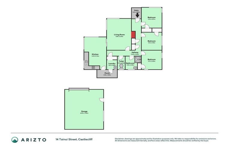 Photo of property in 14 Tainui Street, Castlecliff, Whanganui, 4501