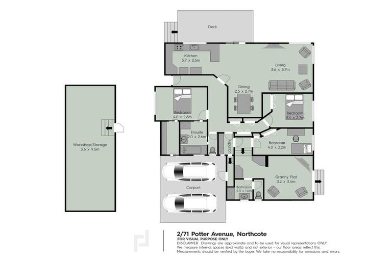 Photo of property in 2/71 Potter Avenue, Northcote, Auckland, 0627