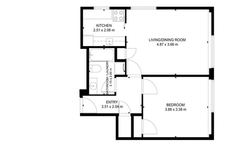 Photo of property in Hobson Court Flats, 66/70u Hobson Street, Thorndon, Wellington, 6011