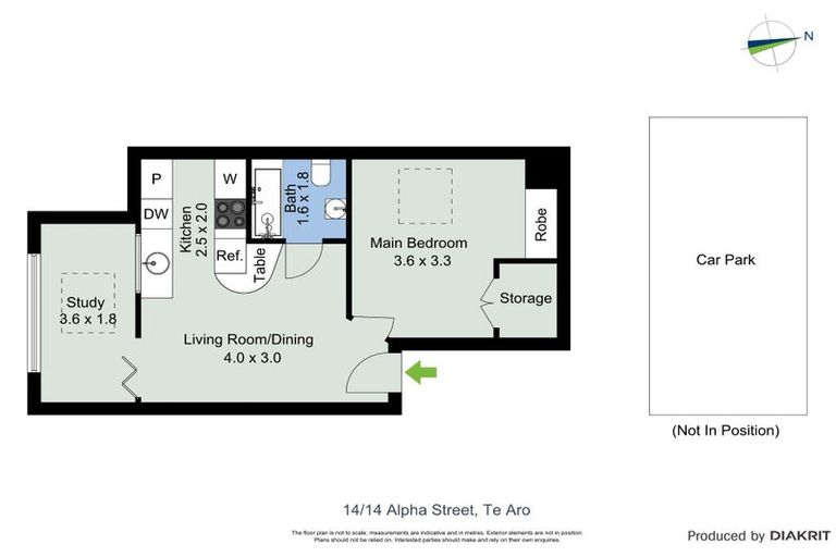 Photo of property in Courtenay Mews Apartments, 14/14u Alpha Street, Te Aro, Wellington, 6011