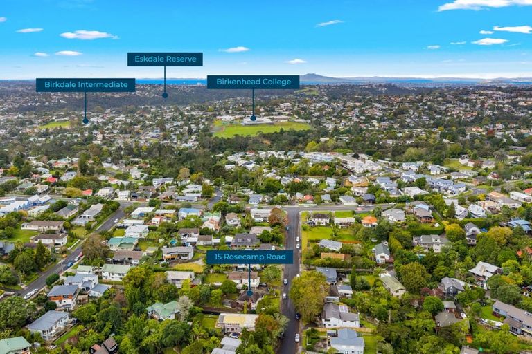 Photo of property in 15 Rosecamp Road, Beach Haven, Auckland, 0626
