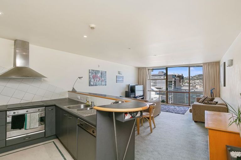 Photo of property in Sirocco Apartments, 608/8u Church Street, Wellington Central, Wellington, 6011