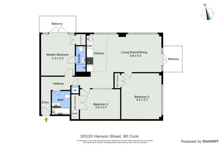 Photo of property in Vespa Apartments, 303/20 Hanson Street, Mount Cook, Wellington, 6021