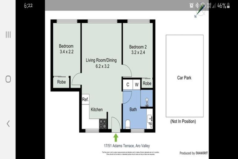 Photo of property in Parkland Flats, 17/51u Adams Terrace, Kelburn, Wellington, 6021