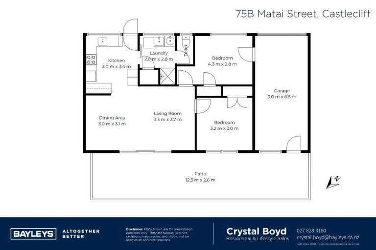 Photo of property in 75b Matai Street, Castlecliff, Whanganui, 4501