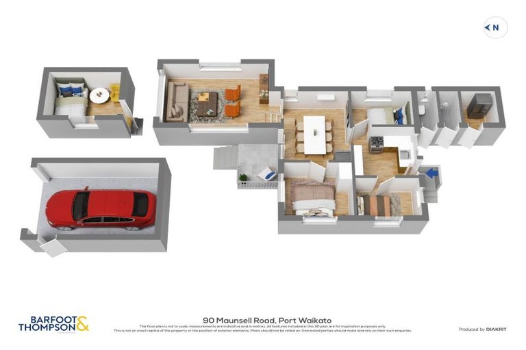 Photo of property in 90 Maunsell Road, Port Waikato, Tuakau, 2695