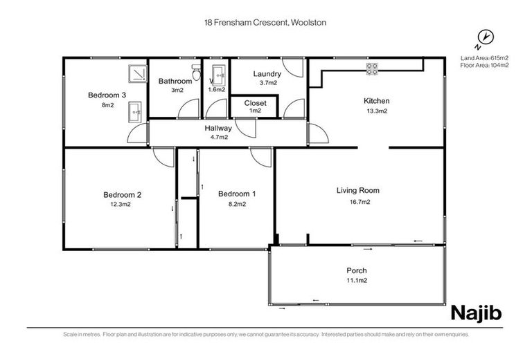 Photo of property in 18 Frensham Crescent, Woolston, Christchurch, 8062
