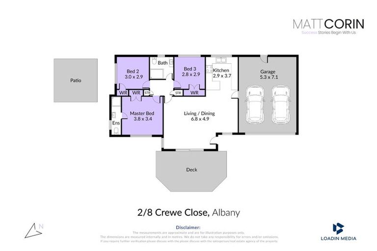 Photo of property in 2/8 Crewe Close, Albany, Auckland, 0632