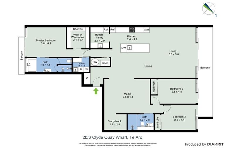 Photo of property in Clyde Quay Wharf, 2b/6 Clyde Quay Wharf, Te Aro, Wellington, 6011