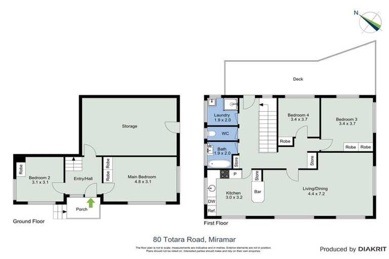 Photo of property in 80 Totara Road, Miramar, Wellington, 6022