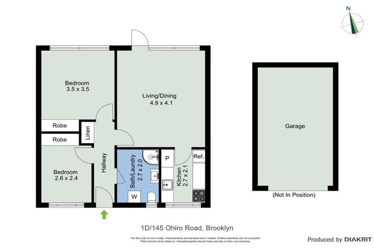 Photo of property in 1d/145 Ohiro Road, Brooklyn, Wellington, 6021