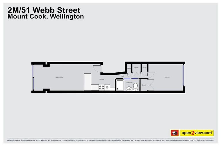 Photo of property in Qba Apartments, 2m/51 Webb Street, Mount Cook, Wellington, 6011