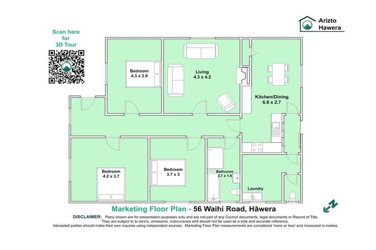 Photo of property in 56 Waihi Road, Hawera, 4610