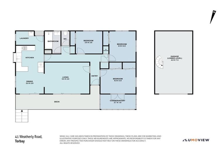 Photo of property in 41 Weatherly Road, Torbay, Auckland, 0630